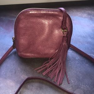 Small Burgundy Hobo Crossbody